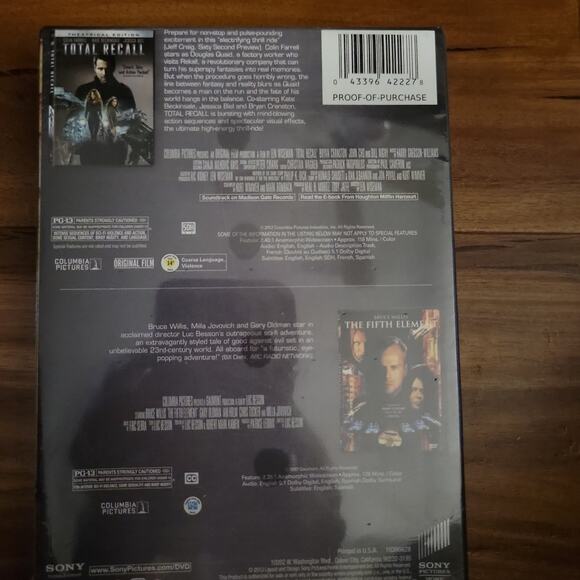 DVD 2-pack Total Recall, Fifth Element - Picture 4 of 4